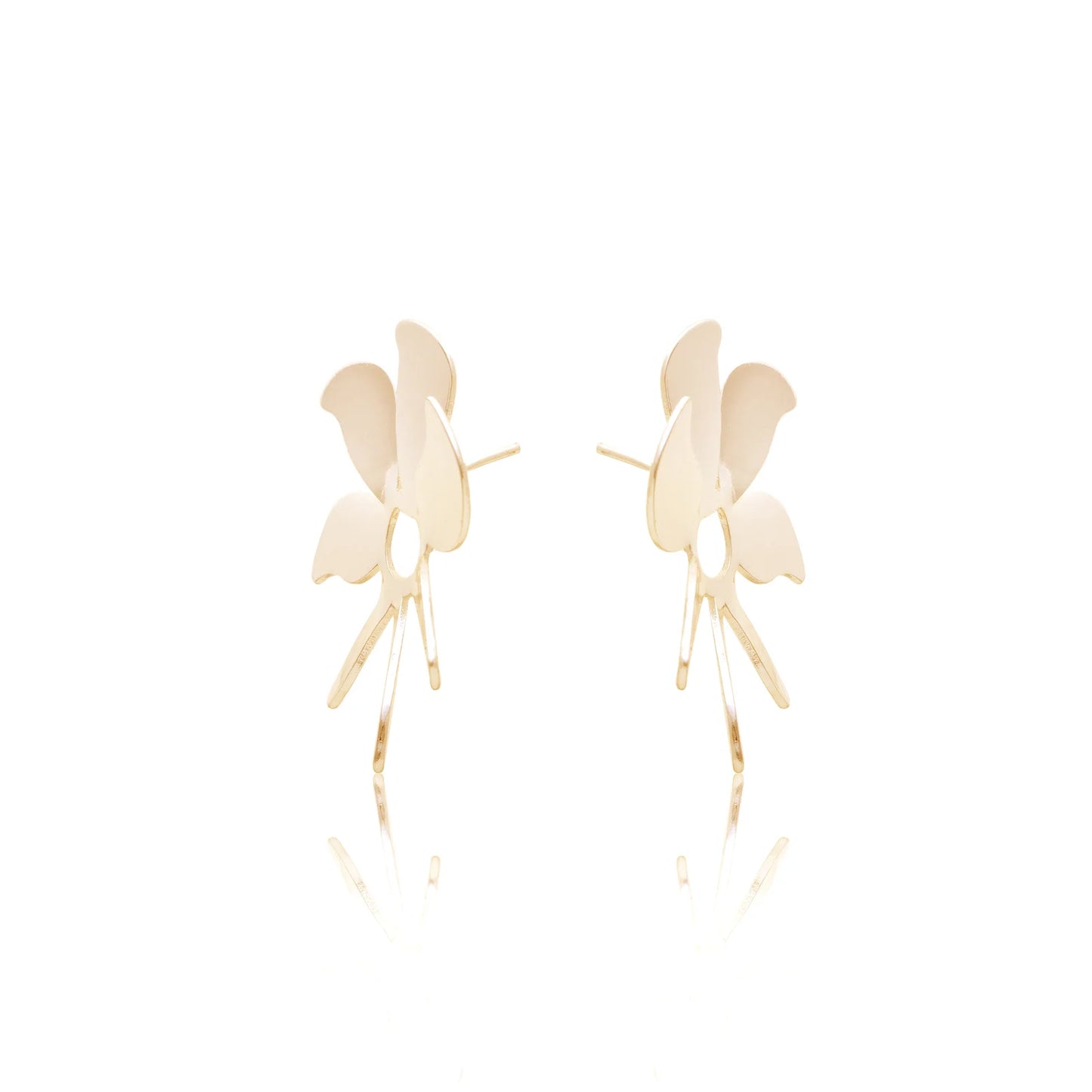 Large Flower 7 Petals Earrings