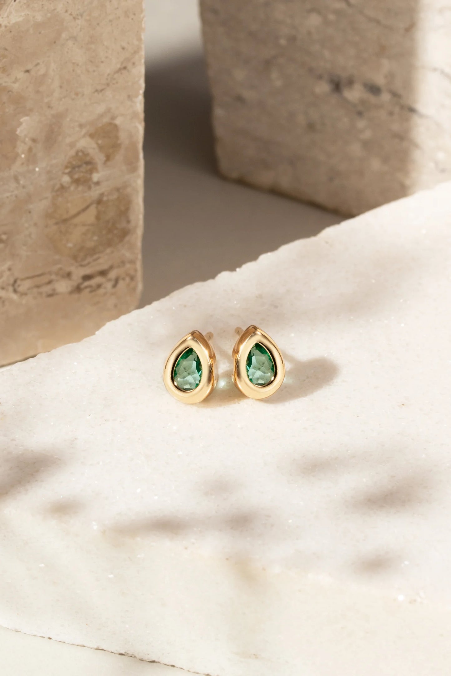 Paraiba Crystal Drop Earring 9x6