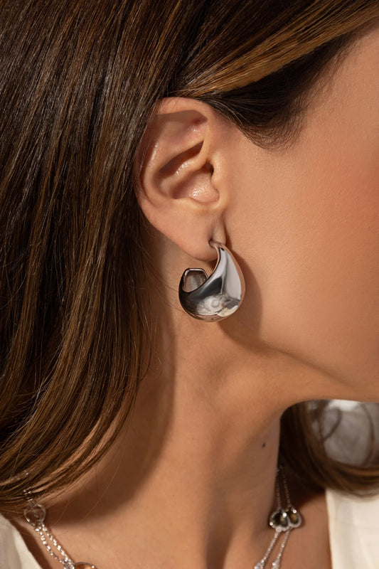 Plain Plated Drop Earrings