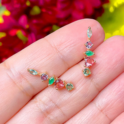 Multi-Crystal Earrings