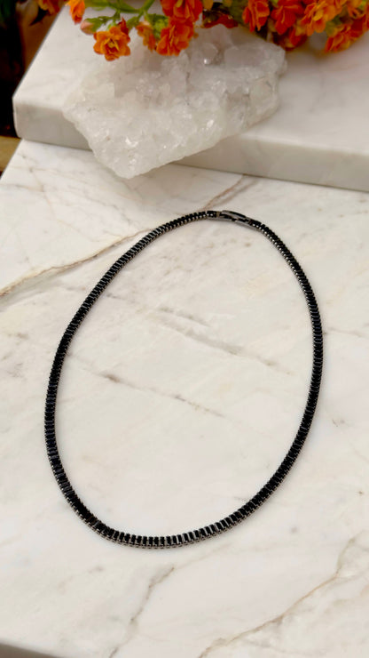 Black Zircon Necklace