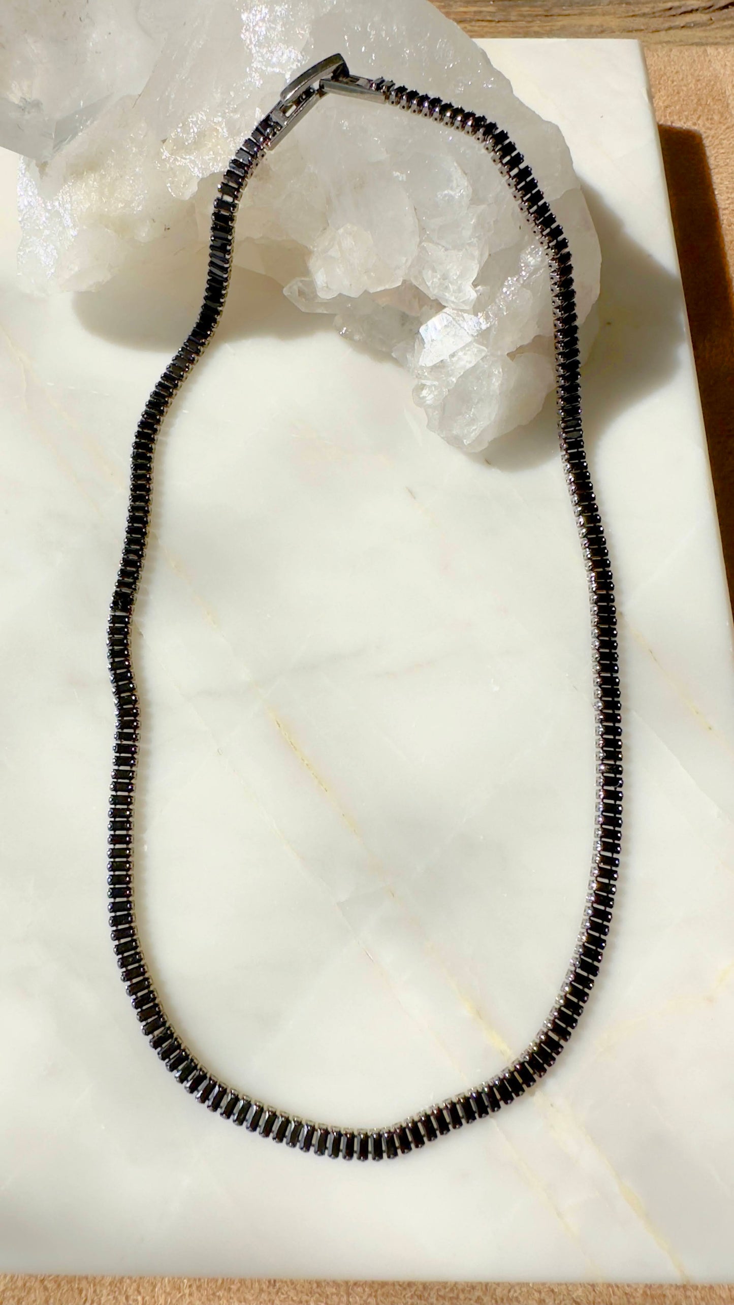 Black Zircon Necklace