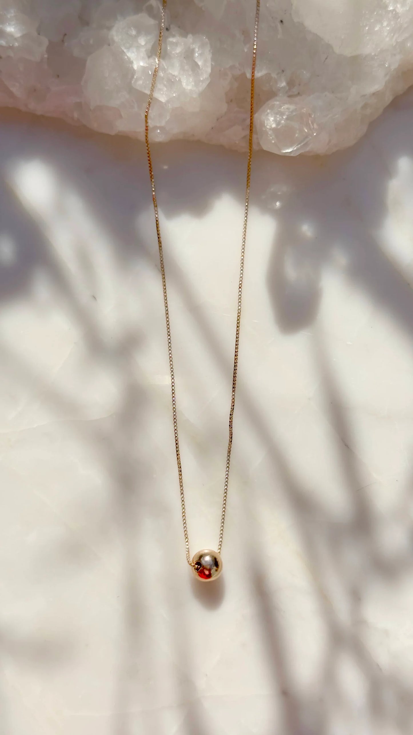 Necklace Gold 8mm Ball