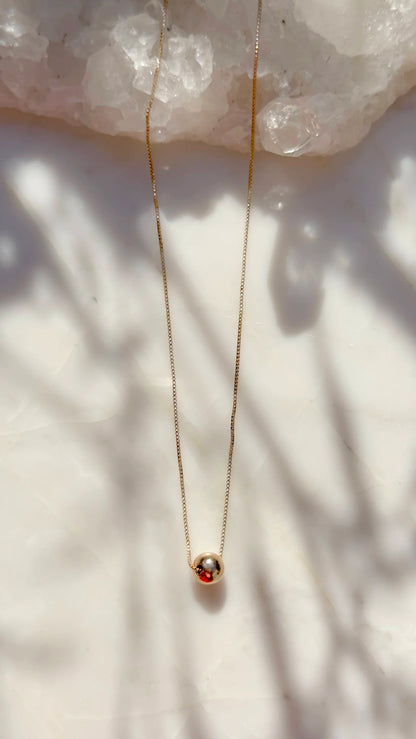 Necklace Gold 8mm Ball