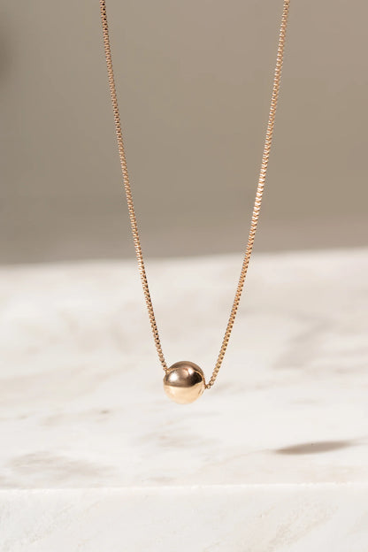 Necklace Gold 8mm Ball