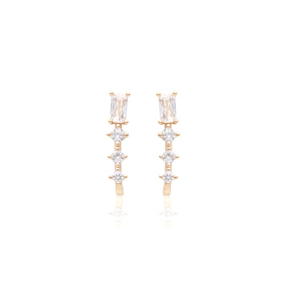 White Zircon Earrings