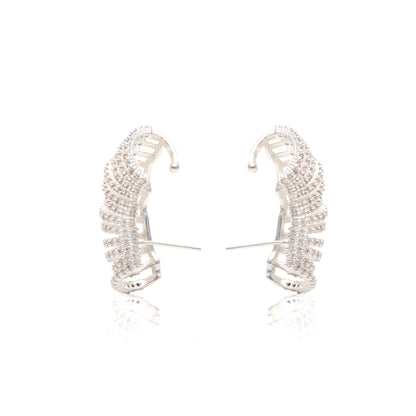 White Zircon Ear Cuffs