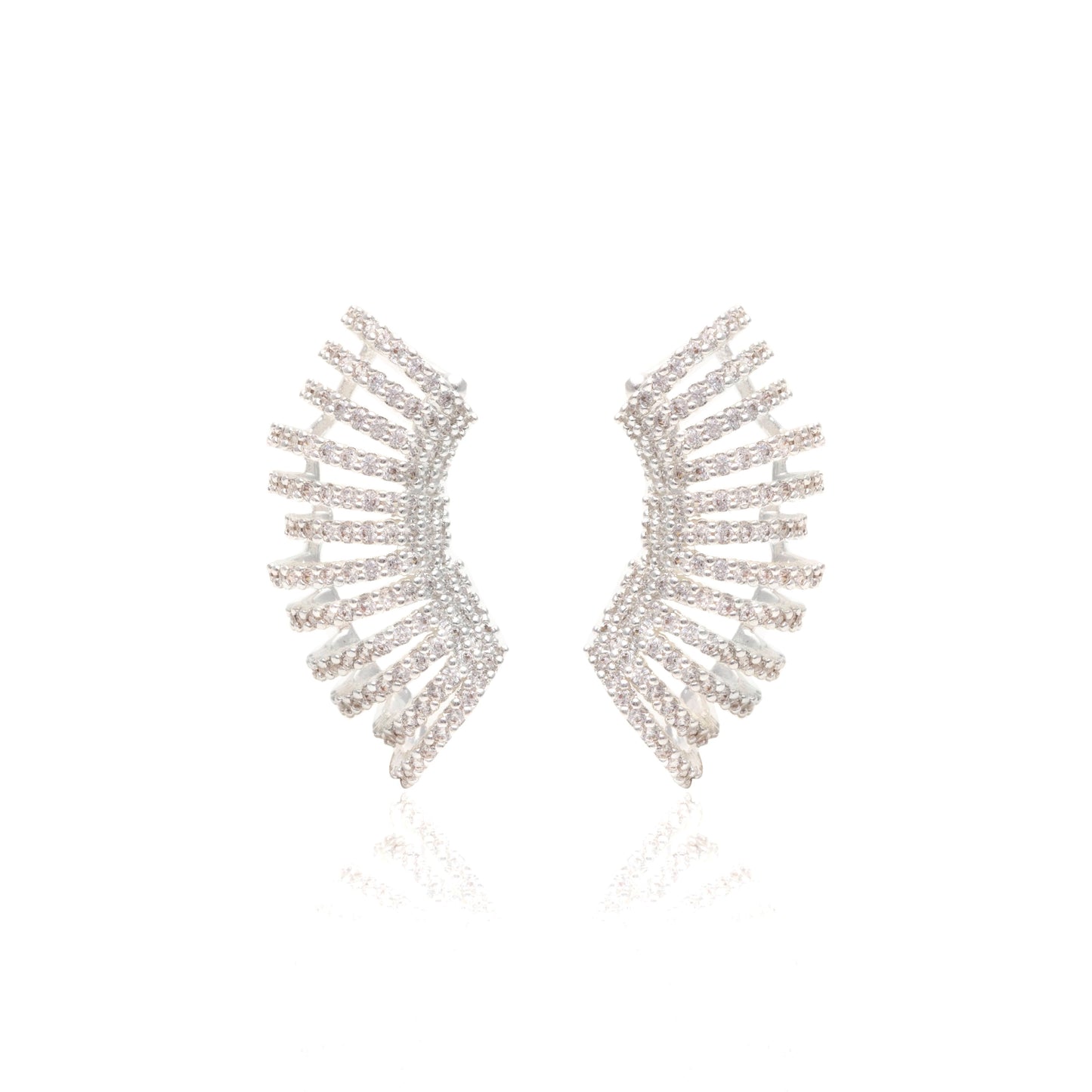 White Zircon Ear Cuffs