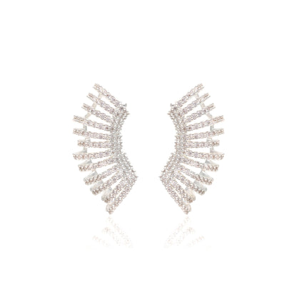 White Zircon Ear Cuffs