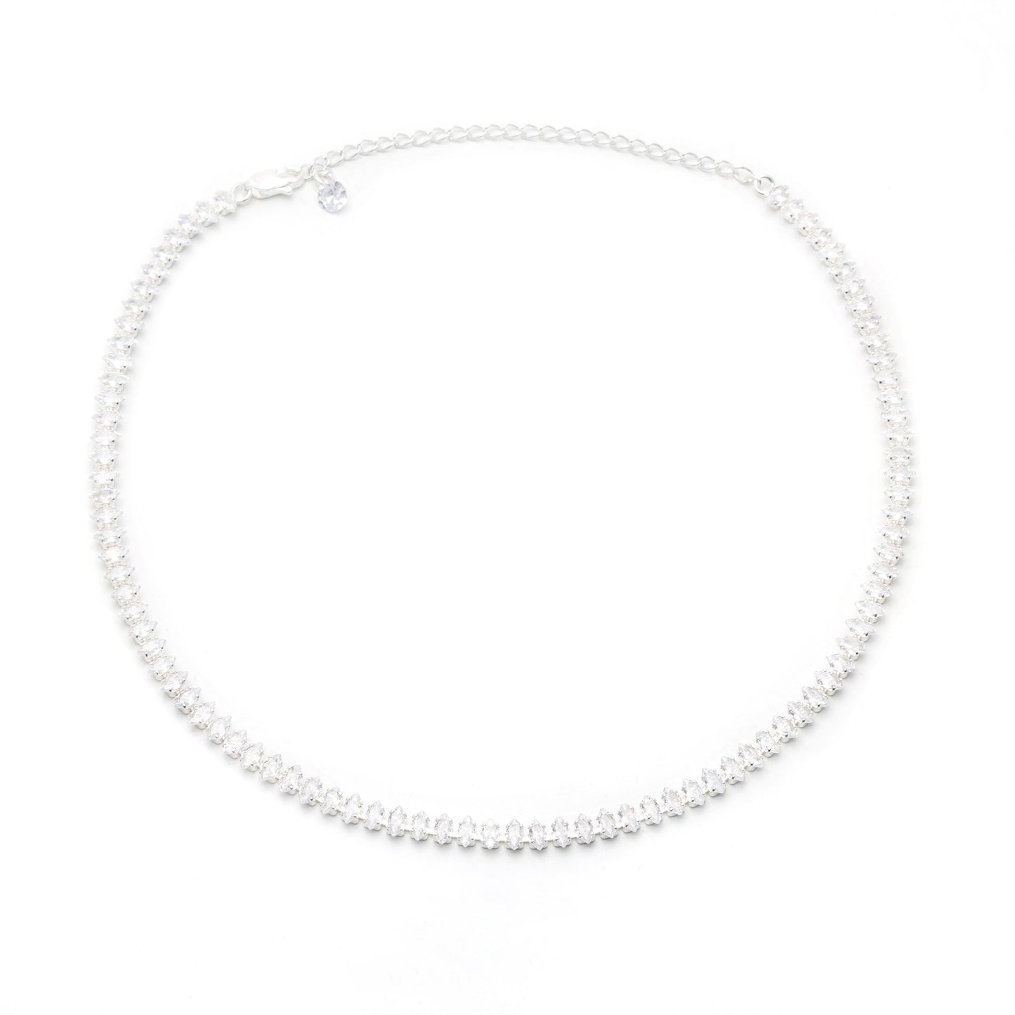 White Zircon Necklace