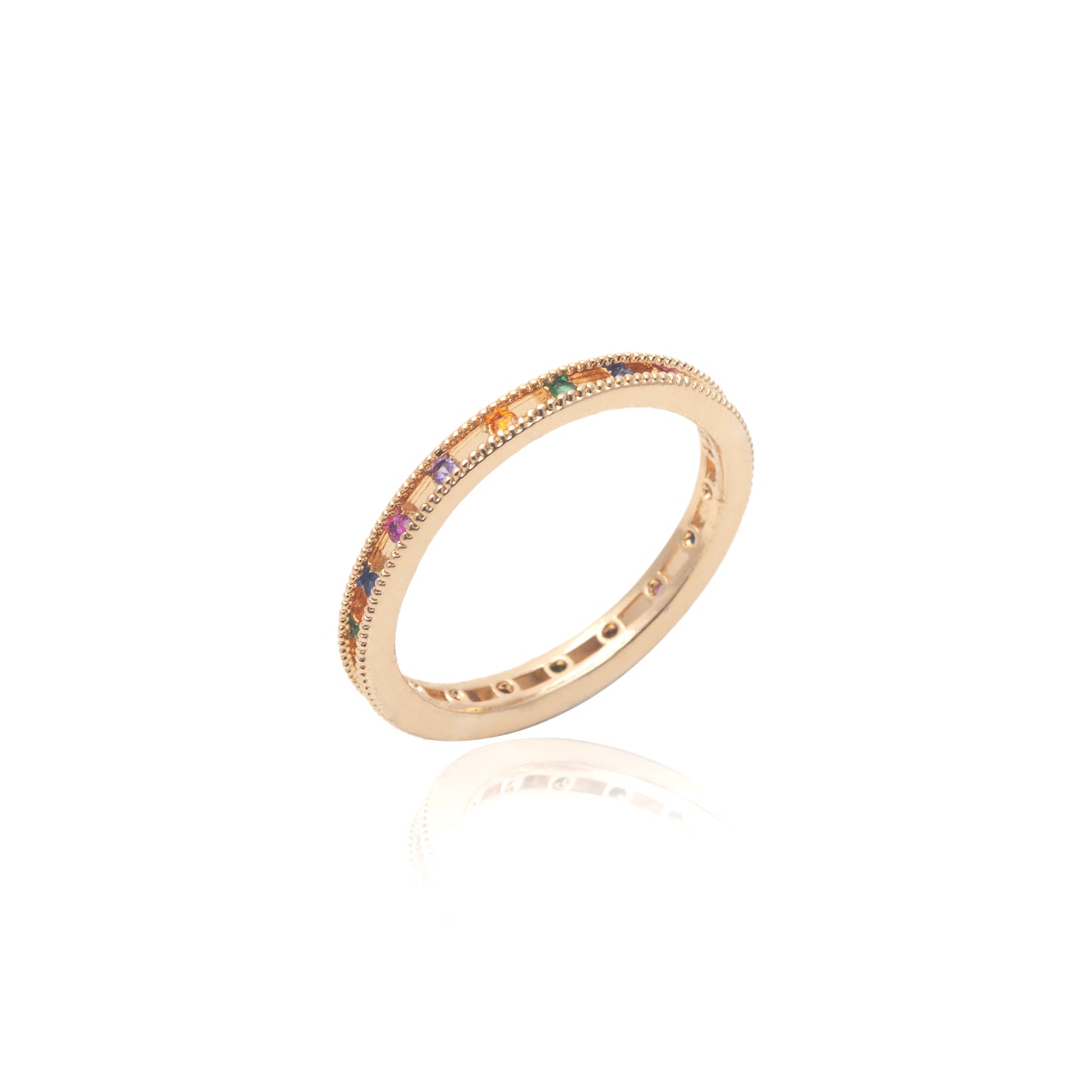 Multi-Colour Zircon Ring