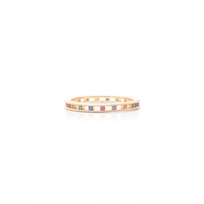 Multi-Colour Zircon Ring