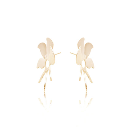 Large Flower 7 Petals Earrings