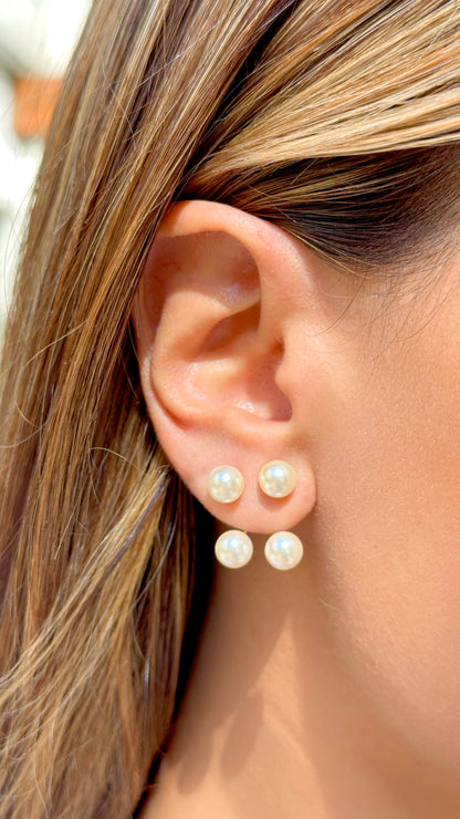 Pearls Twins Earrings