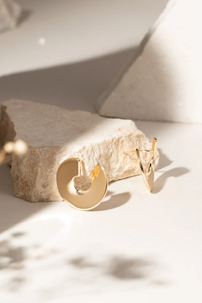 Smooth Disc Earrings
