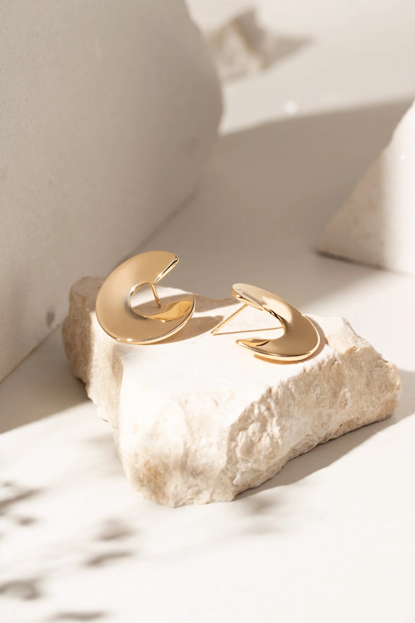 Smooth Disc Earrings