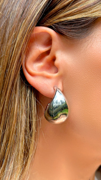 Plain Plated Drop Earrings