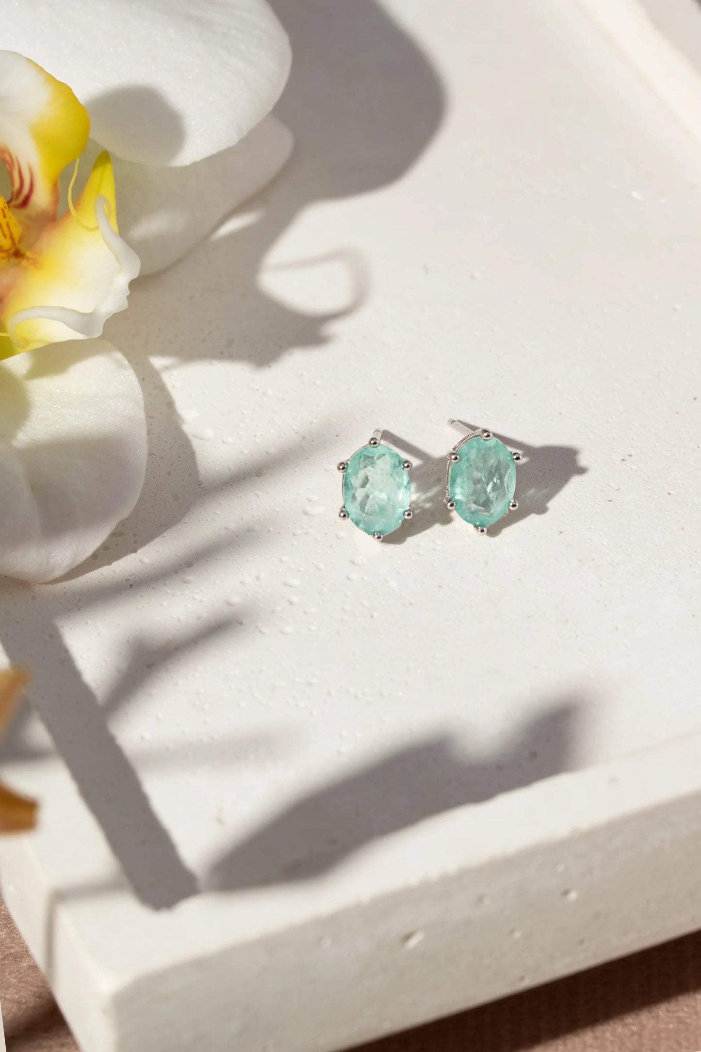 Tourmaline Fusion Oval Earrings