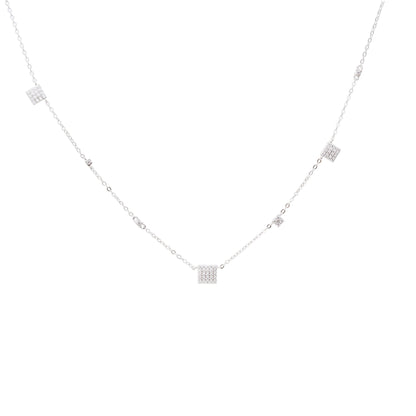 Square Zircon Necklace