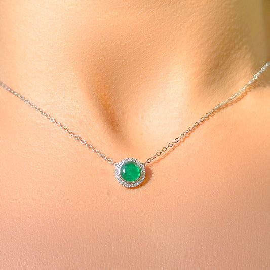 Emerald Fusion Stone Necklace